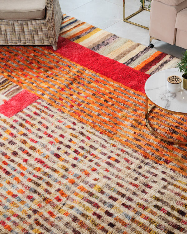 Beni Mrirt Multicolor 06 wełniany dywan marokański premium